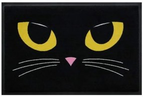 Sviatočná premium rohožka - čierna mačka (Vyberte veľkosť: 60*40 cm)
