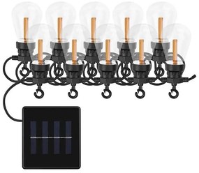 LED solárny dekoračný reťaz 10xLED/0,6W/1,2V 4,5m IP44 800 mAh
