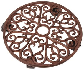 Kovový pojazdný podstavec pod kvetináč ø 34,5 cm Ornament – Esschert Design
