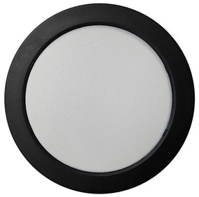 LED Stropné svietidlo ROUND LED/18W/230V 4000K pr. 21,7 cm čierna