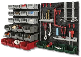 PARKSIDE® 100361846 Úložný nástenný organizér, 43-dielna súprava