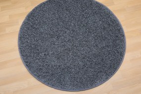 Vopi 250x250 (priemer) kruh Kusový koberec Color Shaggy šedý kruh, šedá, kancelária