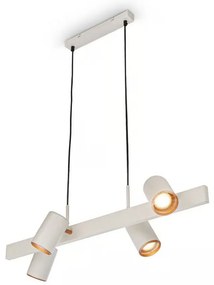 Briloner 4058044 - Luster na lanku ERA 4xGU10/10W/230V krémový