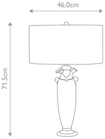 Flambeau FB-BIENVILLE-TL - Stolná lampa BIENVILLE 1xE27/60W/230V