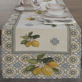 GOBELÍNOVÝ BEHÚŇ NA STÔL LEMON 45X140 CM VZOROVANÝ
