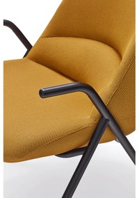 Žlté kreslo Teulat Dins, výška 90 cm