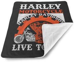 Sablio Deka pre bábätko Harley-Davidson Live to ride - 90x120 cm