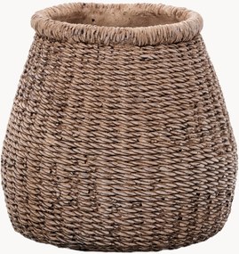 Ručne vyrobený betónový obal na kvetináč Faux-Puff, V 17 cm
