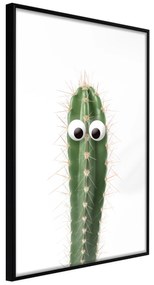 Artgeist Plagát - Live Cactus [Poster] Veľkosť: 30x45, Verzia: Čierny rám s passe-partout