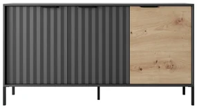 Skrinka Rastafa 3D (dub artisan + čierna). Vlastná spoľahlivá doprava až k Vám domov. 1071380