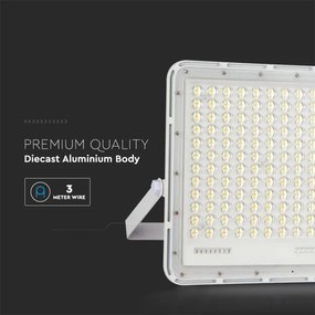 LED Vonkajší solárny reflektor LED/30W/3,2V 4000K biela + DO