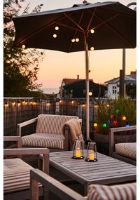 Svetelná reťaz počet žiaroviek 10 ks so solárnym panelom dĺžka 300 cm Lucas Multi – Sirius