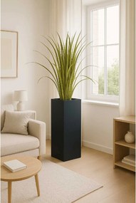 Kvetináč BLOCK, pozink, výška 65 cm, antracit, vr. vložky