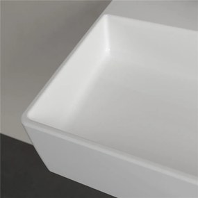VILLEROY &amp; BOCH Memento 2.0 závesné umývadlo s otvorom (spodná strana brúsená), s prepadom, 600 x 420 mm, biela alpská, 4A226G01