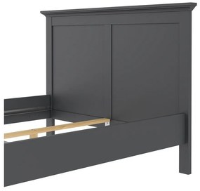 Sivá dvojlôžková posteľ 140x200 cm Paris – Tvilum