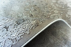 Koberec Creante 19084 GREY – sivý obdĺžnik s orientálnym vzorom Rozmer: 80x150 cm