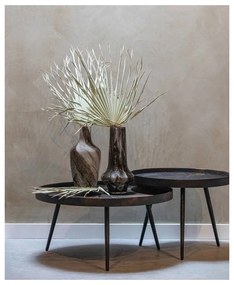 Čierny okrúhly konferenčný stolík ø 58 cm Bounds – WOOOD