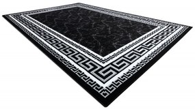 Dywany Łuszczów, Kusový koberec Gloss 2813 87 greek black/grey, 280x370, čiernobiela, chodba / predsieň