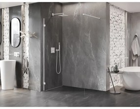 Mexen Lunar sprchová stena ľavá 110 x 200 cm, 8mm číre sklo, biela, 830-110-000-20-00-L