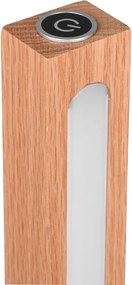 LED stojacia lampa v čierno-prírodnej farbe (výška 115 cm) Bellari – Trio