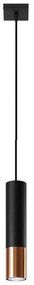 Sollux SL.0946 - Luster na lanku LOOPEZ 1xGU10/10W/230V čierna/meď