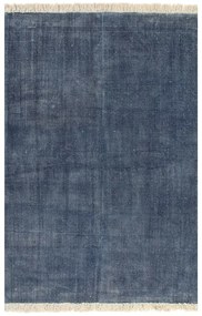 Kilim Koberec z bavlny 200x290 cm modrý