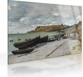 Sklenený obraz - Claude Monet, Sainte Adresse, reprodukcia (70x50 cm)