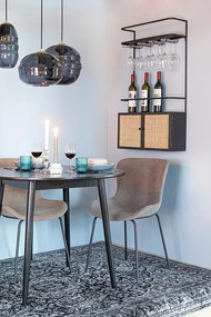 WL-Living Junzo moderné jedálenské stoličky - Petrolejová
