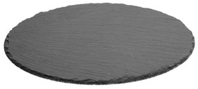 Bridlicový tanier 28 cm čierny