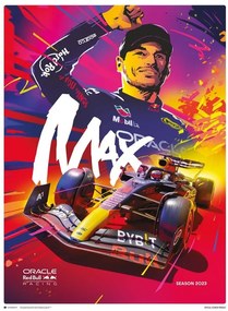 Umelecká tlač Max Verstappen 2023