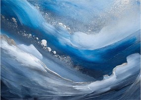Sklenený obraz - Abstrakcia oceánu (70x50 cm)
