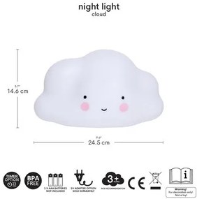 A Little Lovely Company - nočné svetlo - obláčik