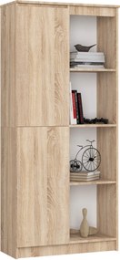 Regál Rexa 80 cm 1 skrinka a 4 police dub sonoma