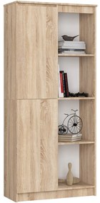 Regál Rexa 80 cm 1 skrinka a 4 police dub sonoma