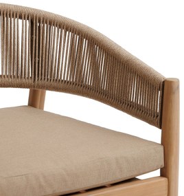 DEOKORK Luxusné jedálenské kreslo z akácie NAUTICA (natural)