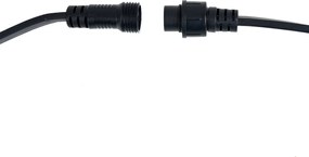 Pripojiteľné čierne girlandové svetlo so zástrčkou 6m 10-svetiel IP54 - Lubber