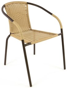 Garthen 35058 Záhradná bistro stolička - stohovateľná, béžová