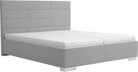 Posteľ Windy 180x200 cm, svetlo šedá tkanina