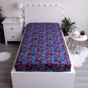 Jerry Fabrics Bavlnené napínacie prestieradlo 90x200 + 25 cm - Spider-man "06"