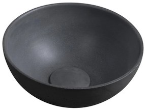 Sapho Sapho, MINOR betónové umývadlo na dosku, priemer 26cm, antracit, MR26016