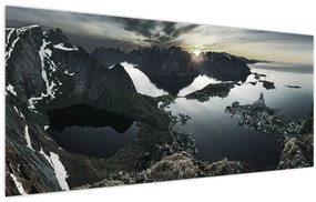 Obraz - Nórske pohorie (120x50 cm)