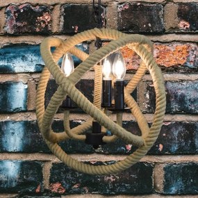 Luster na reťazi ROPE GLOBO 3xE14/10W/230V