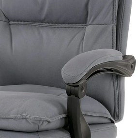 BONTEC Kancelárske kreslo, hojdací mechanizmus, šedá látka, KA-Y350 GREY Farba: Strieborná