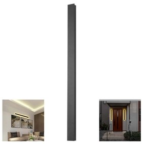 LED Vonkajšie nástenné svietidlo LED/16W/230V 4000K IP65 čierna