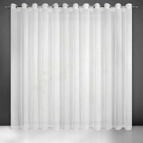 EUROFIRANY Záves ušitý s jemnou štruktúrou dažďových kvapiek 400 cm x 250 cm biela 100 % polyester Rozmer varianty: 350 cm x 250 cm, Farba varianty: Biela