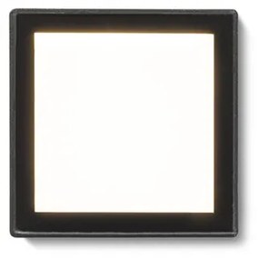 RENDL R12530 DEJAVU LED vonkajšie svietidlo, zápustné do steny IP65 čierna