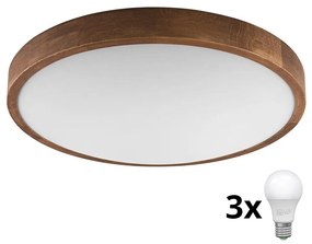 Brilagi - LED Stropné svietidlo CARVALHO SLIM 3xE27/60W/230V dub čerešňa pr. 47 cm BG0850