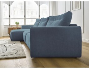 Modrá rohová pohovka Aden – Bobochic Paris