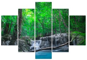Obraz - Vodopád Erawan, Kanchanaburi, Thajsko (150x105 cm)