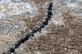Moderný koberec COZY 8876 Rio - Štrukturálny,  dve vrstvy rúna, hnedá